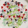 Zhen Tu Estilo Fresco Semitransparente Color Caramelo Flor de Tulipán Hoja Cuentas de Vidrio Material para Pulsera DIY para Mujeres