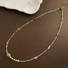 Collar con Colgante de Perla de Agua Dulce Natural y Turquesa Accesorios para Mujer Verano 2026 Estilo Nuevo Collar de Clavícula en Capas de Alta Gama