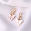 Tendencia de moda coreana aretes de mariposa multicolor set de collar joyería creativa personalizada Mori girl venta al por mayor transfronteriza