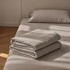 Sábana de color liso de una pieza para dormitorio de estudiante, uso doméstico individual estilo japonés, funda de edredón doble gruesa de tres piezas, no es algodón puro