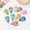 Pinzas para el Cabello de Macaron Corazón para Niñas, Pinzas Estilo Coreano para Flequillo Lateral, Pasadores para Niñas, Pinzas Bb para Cabello Suelto, Accesorios para el Cabello