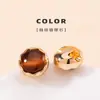 Botones de Camisa de Piedra Ojo de Gato de Alta Gama, Cárdigans Estilo Chino, Accesorios para Ropa, Botones Metálicos y Gama Completa de Accesorios