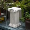 Adornos de Columna Romana de Jardín Estilo Europeo Entrada de Patio Villa Decoración del Hogar Marcador de Pasillo de Boda Base de Escultura Retro