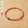 Pulsera al por mayor de Nuez de Oliva Natural Wen Play Rosario Pulsera Duobao Fina Extremadamente Fina Pulsera para Mujer Accesorios de Cuentas Laserine