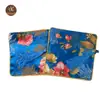 Bolsa cuadrada de brocado vintage impresa de doble capa bolsa de brocado bolsa de joyería cremallera bordada bolsa de Buda