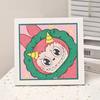 Animación de Dibujos Animados Nueva Pintura de Diamantes Kuromi DIY Juguetes de Pintura de Diamantes Hechos a Mano para Niños con Marco de Fotos Mesa Regalo