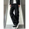 Pantalones casuales para hombre, marca de tendencia estilo americano, nueva colección de otoño, corte holgado, versátiles, pantalones cargo de pierna recta resistentes al agua para exteriores, estilo de pareja