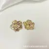 Novos Botões Coloridos de Metal com Flores de Alto Padrão para Casaco Suéter Roupa de Tricô Cardigã Vestido Botões Estilo Chinês