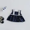 Vestido de Bebê Dianxi Doce de Renda Floral Sem Mangas Verão Novo Estilo Casual Versátil Leggings para Bebês Meninas