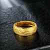 Anel de ouro areia do Vietnã masculino moda retrô dominador padrão de dragão anel aberto joias de liga de cobre produtos de presente ao vivo
