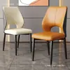 Silla de comedor, diseño moderno y minimalista, estilo de lujo ligero, con respaldo, adecuada para uso doméstico, estilo nórdico, juego de mesa y sillas de comedor, cafetería, restaurante, hotel, estructura metálica