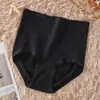 Calcinhas de Cintura Alta com Controle de Barriga para Mulheres, Modelador Pós-Parto Sem Costura, Levanta Bumbum, Gancho Antibacteriano, Shorts Triângulo Plus Size Atacado para Mulheres