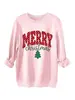 Amazon Wish tienda independiente moda divertida mujeres felpa cálido feliz navidad árbol de navidad sudadera