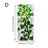 Película Electroestática para Vidrio sin Adhesivo Estilo Flor de Ciruelo Hoja Verde Girasol Floral para Decoración de Ventanas de Baño y Cocina