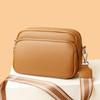 Bolso de Cámara Tridimensional Nuevo Sencillo Versátil para Mujer Moda Cuero Genuino Gran Capacidad Bolso para Teléfono Móvil Bandolera Cruzado Bolso para Madre