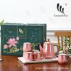 Set de Cerámica para el Hogar de Lujo de Aspecto Elevado, Accesible, Caja de Regalo, Tetera para Agua Fría, Juego de Té, Taza de Agua Souvenir, Taza de Café Creativa