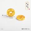 Larga duración no se decolora oro vietnamita accesorios diy monedas ricas cuadradas a rico dinastía Qing cinco emperadores Tongbao pulsera cuentas
