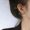 Pendientes de plata de ley con hebilla para dormir sin oreja, pequeños pendientes femeninos 2022, nueva tendencia, geniales y dominantes, con hueso en la oreja para estudiantes