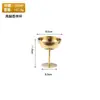 Taça de Champanhe de Aço Inoxidável com Haste Espessada, Copo de Coquetel para Bar, Copo de Sobremesa Martini de Luxo para Uso Doméstico, Resistente a Estilhaços