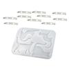 Bolsa colgante de molde de epoxi de cristal DIY broche para ropa molde de silicona de gatito en stock en stock