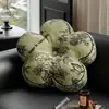Cojín Floral Tatami Sala de Estar Cojín para Asiento Futón Engrosado Sofá Perezoso Ventana Saliente Almohada Oficina Respaldo Soporte Lumbar