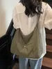 Bolso Cruzado de Gran Capacidad Color Sólido para Mujer 2025 Nuevo Ins Simple para el Trabajo Bolso de Hombro Versátil Bolso Tote Casual