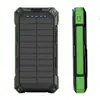 Batería externa solar de carga inalámbrica con cuatro cables incorporados 26800mAh batería externa de carga rápida inalámbrica para exteriores