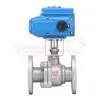 Válvula de Bola Flangeada Eléctrica de Acero Fundido Q941F-16C DN25 32 40 50 65 80 100 125 150