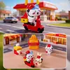 Micro-Paisaje Creativo Nuevo Producto Decoraciones de Escena de McDonald's Paisaje Miniatura Lindo DIY Decoraciones Pequeñas para el Tablero del Coche