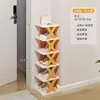 Zapatero Simple, Multicapa, para el Hogar, Pequeño, Tridimensional, para Zapatos de Niños, Entrada, Armario para Zapatos de Dormitorio, Multifuncional, Triangular, de Esquina