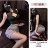 Yiyue Original Ropa Interior Sexy Secretaria Sexy Uniforme Ol que Cubre la Cadera Tentación Discoteca Pijama de No Quitarse Traje para Mujer 1223