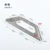 Escuadra Fija Triangular de Acero Inoxidable Código de Ángulo Ángulo Recto Escuadra en Capas Engrosada Conector de Herrajes para Partición de Uso Múltiple