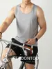 [Fresco y Refrescante] Chaleco de Malla Transpirable de Seda de Hielo de Gama Alta de Secado Rápido sin Mangas para Hombre para Deportes al Aire Libre y Fitness de Verano Ajuste Delgado