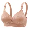 Nuevo Sujetador Jacquard Fino de Taza Grande para Exportación para Mujeres de Mediana Edad y Mayores, Push-Up de Copa Completa, Sin Imán, Sin Aros, Ropa Interior Sexy