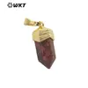 WT-P1915 Pingente Pequeno Artístico Retro Natural Multicolor Opcional Pedra Semipreciosa Natural Pingente Colecionável