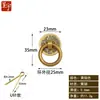 Tirador de anillo de moneda de cobre retro, accesorios de cobre clásicos para muebles, tirador de anillo redondo, tirador de anillo redondo para cajón estilo chino nuevo, tirador redondo para armario