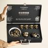 Juego de Té Kung Fu Plateado Chapado en Oro de 999, Juego de Té Especial para Preparar Té, Ramas Doradas y Orquídeas de Jade Tetera Xishi Caja de Regalo Juego, Nuevo Modelo 2026
