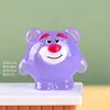 Miniatura de Oso Fresa Realista Figura de Muñeca Casa de Muñecas Decoración del Hogar Adorno Pequeño Creativo Decoración de Oficina