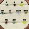Aleación de Titanio G23 Bombilla Pequeña Intermitente Stud para Lengua Rosca Externa Stud de Tres Puntas para Oreja Stud para Labio Joyería para Piercings Accesorios