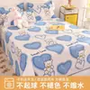 Cama Confortável Lençóis de Cama Peça Única Algodão Puro Lavado Desenho Animado Cama de Casal Casa Verão Dormitório Estudantil Cama de Solteiro Lençóis de Cama Escovados