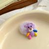 Banda para el cabello de dibujos animados para niños, accesorios para el cabello con anillo de toalla de felpa para niña pequeña, cuerda para el cabello de alta elasticidad, otoño e invierno, nueva