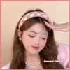 Cor Dopamina Aro de Cabelo de Aba Larga para Mulheres Topo Craniano Alto Pressão Cartão de Cabelo Verão Doce Bonito Faixa de Cabelo Acessórios de Cabelo com Sensação Avançada