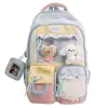 Nova Mochila Fofa para Meninas Alunas do Ensino Fundamental Alta Aparência Bolsa de Ombro Duplo Grande Capacidade Leve Campus Alunos do Ensino Fundamental Mochila para Meninas
