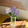 Ornamento de Arranjo de Flores de Pássaro de Vidro Novo de Zibo, Abelhinhas, Borboletinhas, Flores Pequenas, Decoração de Vaso de Mesa de Vidro Presentes