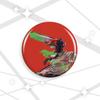 Laser emblema motosserra 58-75mm emblema dos desenhos animados broche dos desenhos animados yummy millet