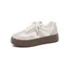 Tênis de Treino Alemão Unissex, Novos Tênis Brancos, Tênis Casuais Brancos da Moda, Tênis Feminino de Cano Baixo, Tênis de Skate F8815