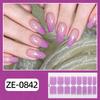 Zhengxiang Pegatinas para Uñas en Stock Impermeables Estilo Ins Película de Esmalte para Uñas Brillo Degradado Arte de Uñas Pegatinas para Uñas de Gel Sin Curado