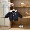 Ropa de Bebé Otoño e Invierno Traje para Bebé Niño Acolchado Engrosado de Moda para Bebé de Un Año Cálido de Invierno Conjunto de Dos Piezas