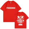 Camiseta de Algodón Transfronteriza Charlie Kirk Estampado Gratis por Ambos Lados Tallas para Hombre y Mujer Imagen Clásica 2025