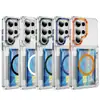 Capa para Celular Samsung Compatível com Amazon Porta-Cartões Multifuncional 2 em 1 Coreana Transparente Porta-Cartões Capa de Celular s26u